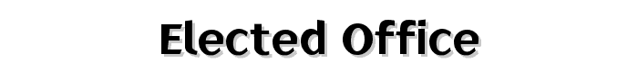 Elected Office font